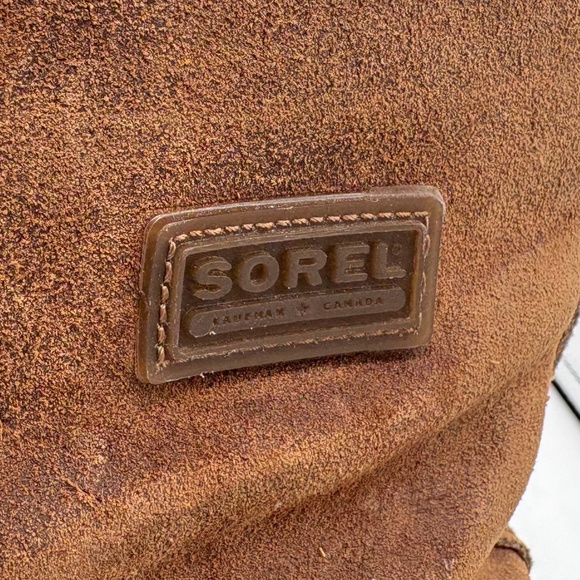 Sorel Kaufman Crusader Boots US 10 Brown Leather Steel Shank Wool Lined Snow - Picture 3 of 15